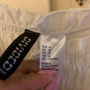 H&M White Elastic-Waist Girls' Bottoms